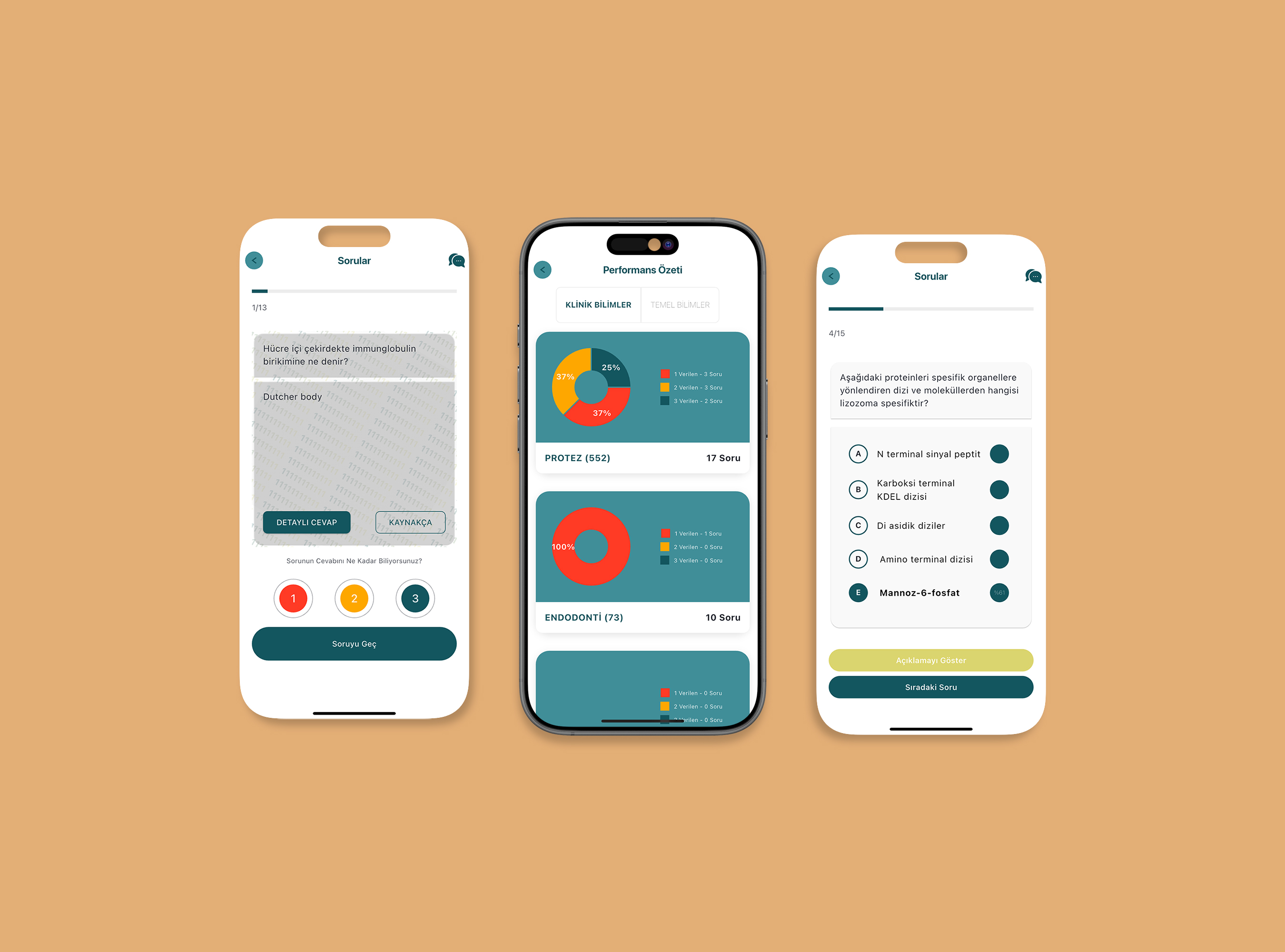 TML Mobil Uygulaması - Soru Ekranları